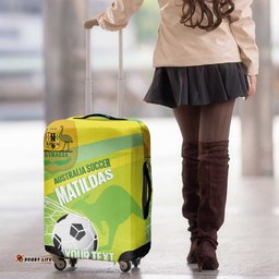 Custom Australia Soccer 2026 Luggage Cover Come On Matildas LT14