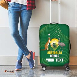 Custom Bowls Australia Luggage Cover National Color Curve Sporty LT14