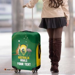 Custom Bowls Australia Luggage Cover National Color Curve Sporty LT14
