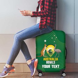 Custom Bowls Australia Luggage Cover National Color Curve Sporty LT14