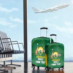 Custom Bowls Australia Luggage Cover National Color Curve Sporty LT14