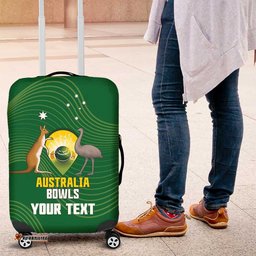 Custom Bowls Australia Luggage Cover National Color Curve Sporty LT14