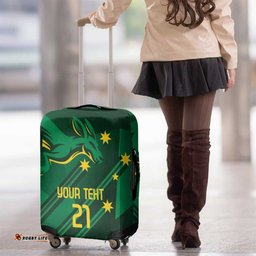 Australia Kangaroo Custom Luggage Cover Aussie National Color Sporty Pattern LT9