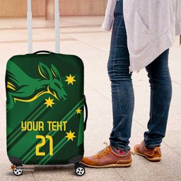 Australia Kangaroo Custom Luggage Cover Aussie National Color Sporty Pattern LT9