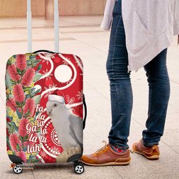 Blue Galah Mutation Christmas Australia Luggage Cover Falalalala Galalah Bottlebrush Red Aboriginal Art LT14