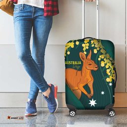 Australia Day Luggage Cover Kangaroo National Color LT7