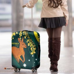 Australia Day Luggage Cover Kangaroo National Color LT7