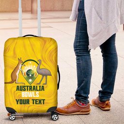 Custom Bowls Australia Luggage Cover Marble National Color LT14