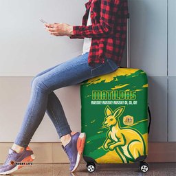 Australia Soccer Luggage Cover 2025 Go Matildas Marble Grunge Style LT14