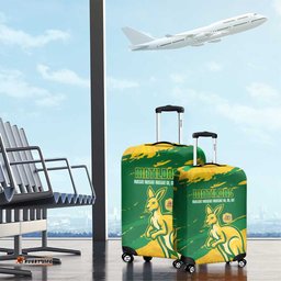 Australia Soccer Luggage Cover 2025 Go Matildas Marble Grunge Style LT14