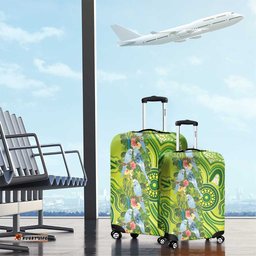 Budgerigar Australia Luggage Cover Aussie Common Parakeet Indigenous Art LT14