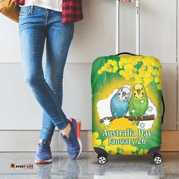 Budgerigar Australia Day Luggage Cover Proud To Be An Aussie Opal National Color LT14