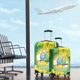 Budgerigar Australia Day Luggage Cover Proud To Be An Aussie Opal National Color LT14