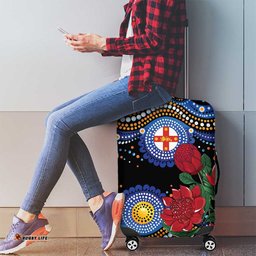 Australia New South Wales Waratahs Luggage Cover Aboriginal Dot Art LT9