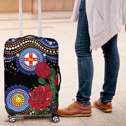 Australia New South Wales Waratahs Luggage Cover Aboriginal Dot Art LT9