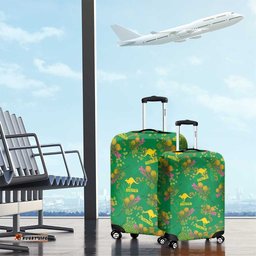 Australia Billy Buttons Luggage Cover Aussie Pycnosorus Kangaroo Seamless Style LT14