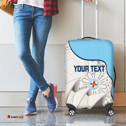 Custom New South Wales Cricket Luggage Cover Go NSW - Aboriginal Art LT14