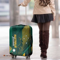 Australia Socceroos 2026 Custom Luggage Cover Go Aussie Kangaroo National Color LT14