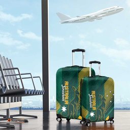Australia Socceroos 2026 Custom Luggage Cover Go Aussie Kangaroo National Color LT14