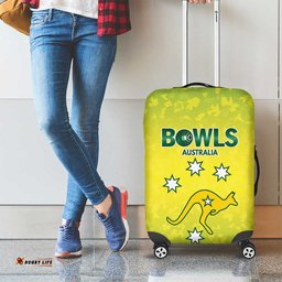 Australian Kangaroo Lawn Bowls Luggage Cover Aussie Minimalist Style LT9