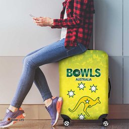 Australian Kangaroo Lawn Bowls Luggage Cover Aussie Minimalist Style LT9