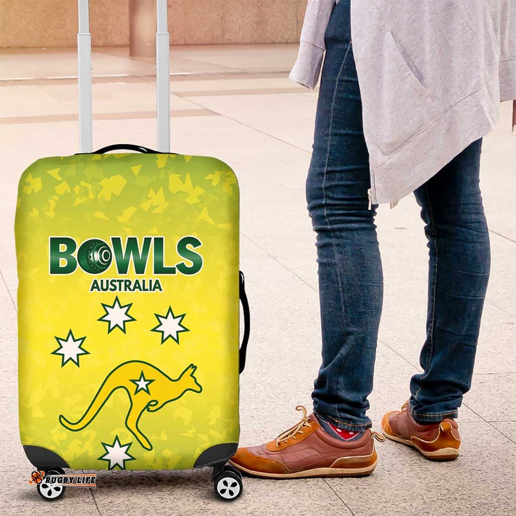 Australian Kangaroo Lawn Bowls Luggage Cover Aussie Minimalist Style LT9