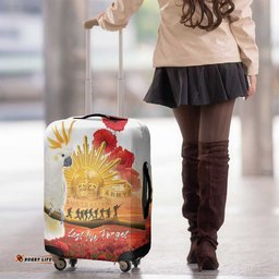 Australia Cockatoo ANZAC Day Luggage Cover Lest We Forget LT05