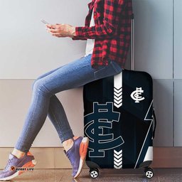 Carlton Blues Luggage Cover Modern Geometric Sports Graphic Style TS04