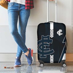 Carlton Blues Luggage Cover Modern Geometric Sports Graphic Style TS04