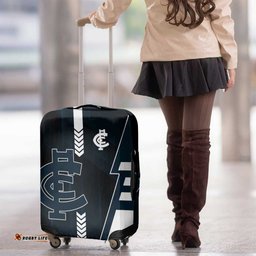 Carlton Blues Luggage Cover Modern Geometric Sports Graphic Style TS04