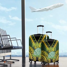 Avaiki Cook Islands Rugby Luggage Cover Kuki Airani Tatau Black LT14