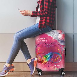 Australia Fight Cancer In All Colors Luggage Cover Galah Pink Tie Dye LT7