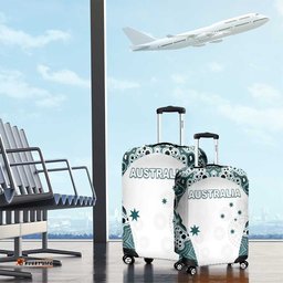 Australia Rugby 2026 Luggage Cover Go Wallabies Aboriginal Pattern White Version LT05