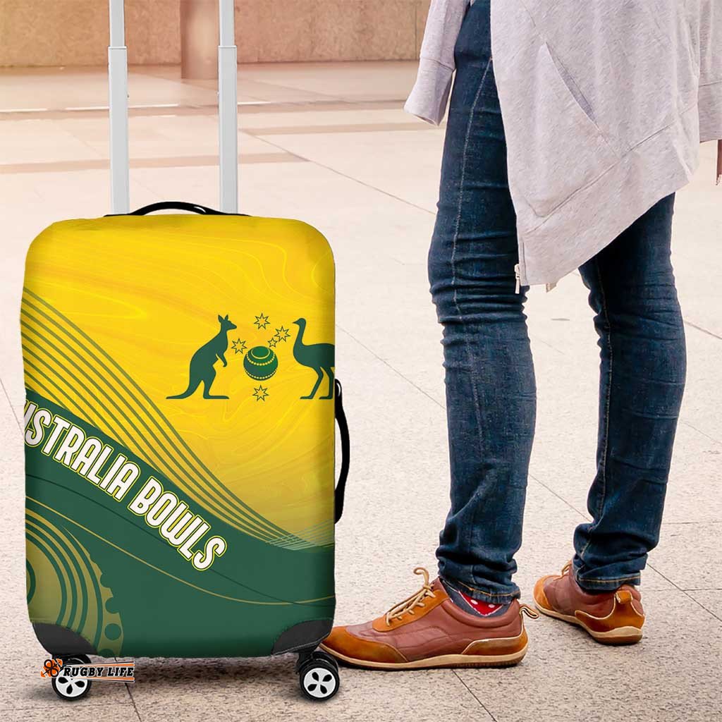 Australia Bowls Luggage Cover Basic Marble Glaze - National Color LT7