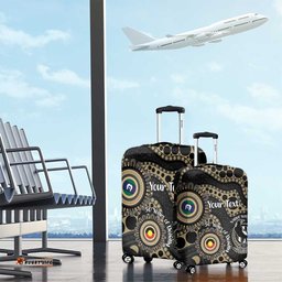 Collingwood NAIDOC Week 2026 Personalised Luggage Cover 50 Years of Deadly Aboriginal Art LT14