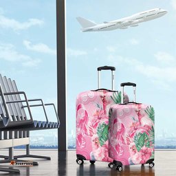 Australia Cockatoos Breast Cancer Luggage Cover Faith Hope Love LT05