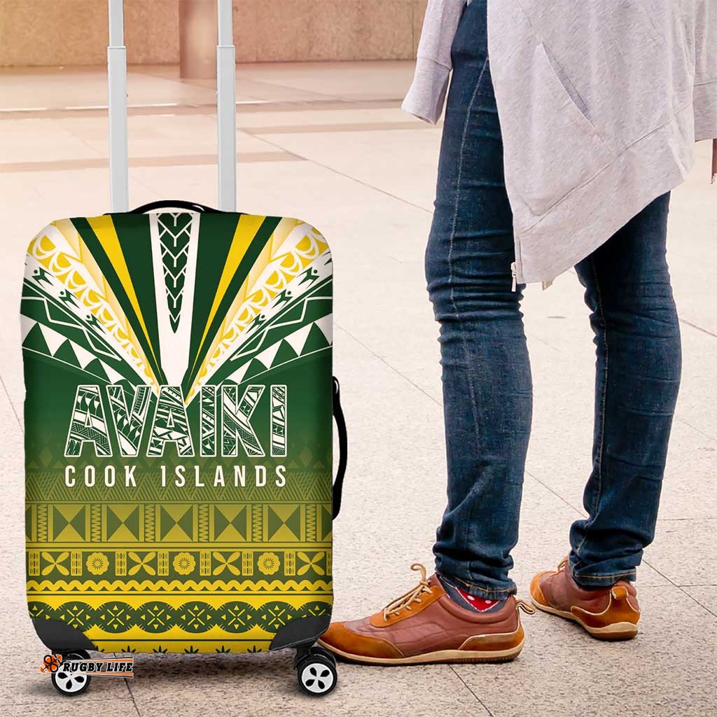 Cook Islands Rugby Luggage Cover Kuki Avaiki LT7