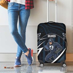 Carlton Navy Luggage Cover Captain With Aboriginal Art DT05