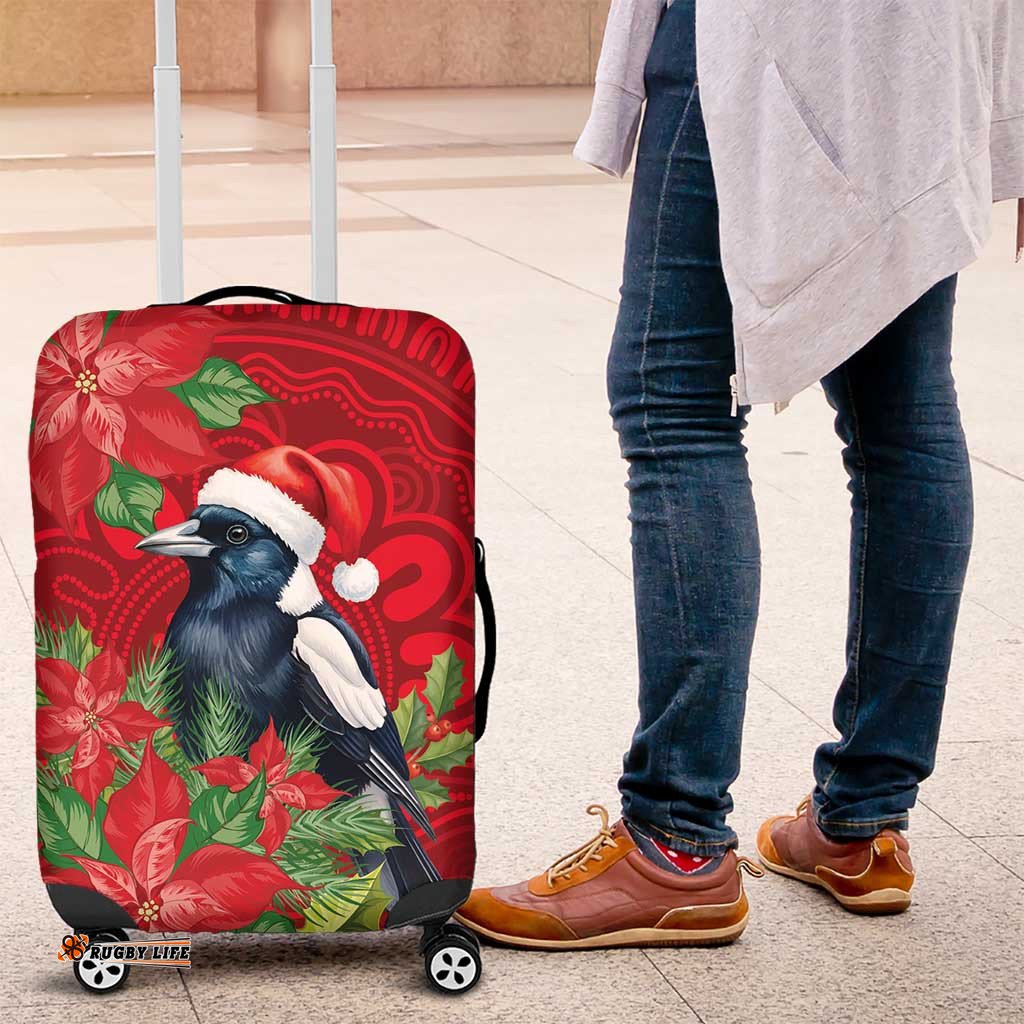 Australian Magpie Luggage Cover Aboriginal Inspired Christmas LT9