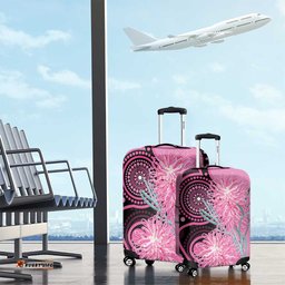 Australia Grevillea Luggage Cover Aussie Native Spider Flower Indigenous Art LT14