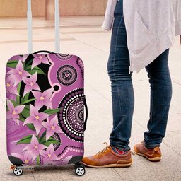 Australia Boronia Luggage Cover Aussie Native Flowers Indigenous Art LT14