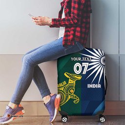 Custom India and Australia Cricket Luggage Cover Special Half-Half Mix LT7