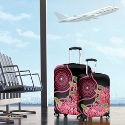 Australia Waratah Luggage Cover Telopea Aussie Native Flowers Indigenous Art LT14