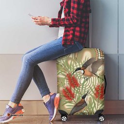 Australia Eastern Spinebill Luggage Cover Aussie Honeyeater Bottlebrush Indigenous Art LT14