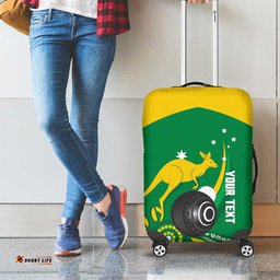 Custom Bowls Australia Luggage Cover Aussie Kangaroo Aboriginal Art LT14