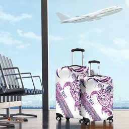 Mawhero Paua shell Kowhaiwhai Taniko Personalised Luggage Cover Turtle Tattoo Maori Tribal Style LT9