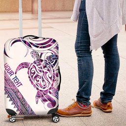 Mawhero Paua shell Kowhaiwhai Taniko Personalised Luggage Cover Turtle Tattoo Maori Tribal Style LT9
