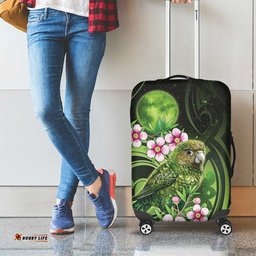 New Zealand Aotearoa Kakapo Luggage Cover Maori Pattern With Manuka Galaxy Style LT05