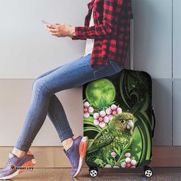New Zealand Aotearoa Kakapo Luggage Cover Maori Pattern With Manuka Galaxy Style LT05