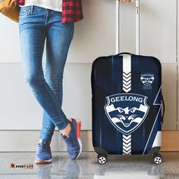 Geelong Cats Luggage Cover Modern Geometric Sports Graphic Style TS04